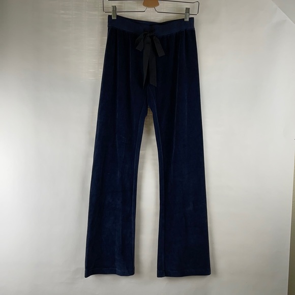 ❤️5/$25 NWOT KATE SPADE Broome Dark Navy Velour Sweatpants - Picture 3 of 8